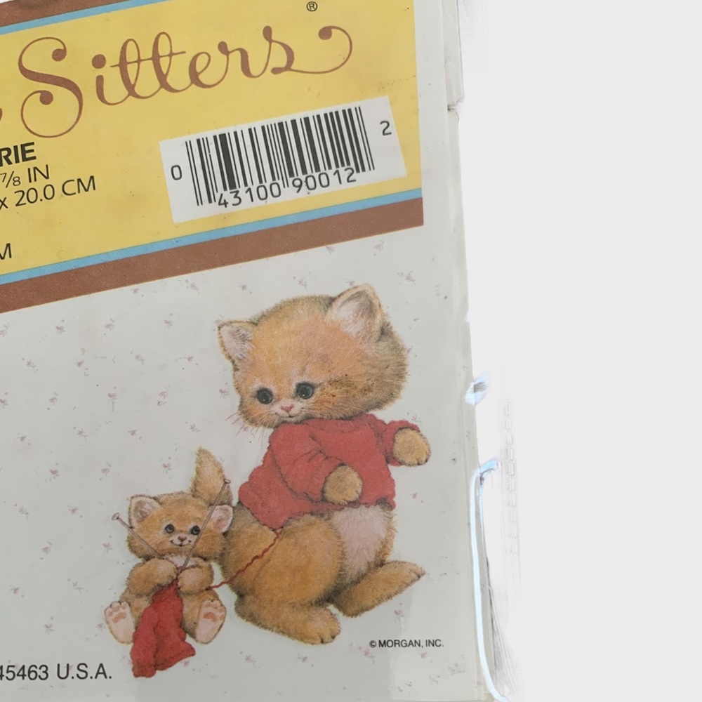 Vintage 80s Critter Sitters Kitten Stationery Set - Picture 3 of 7